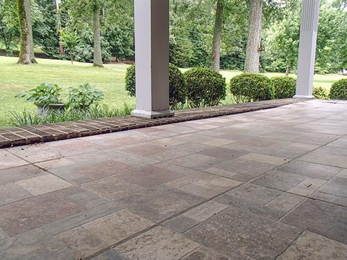 PolyLevel for Sunken Patio in Huntington, Medford, Islip